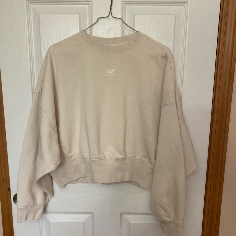 Adidas Women's Cream Sweatshirt XS